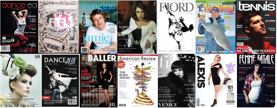 Examples of Magazines using our Barcodes 